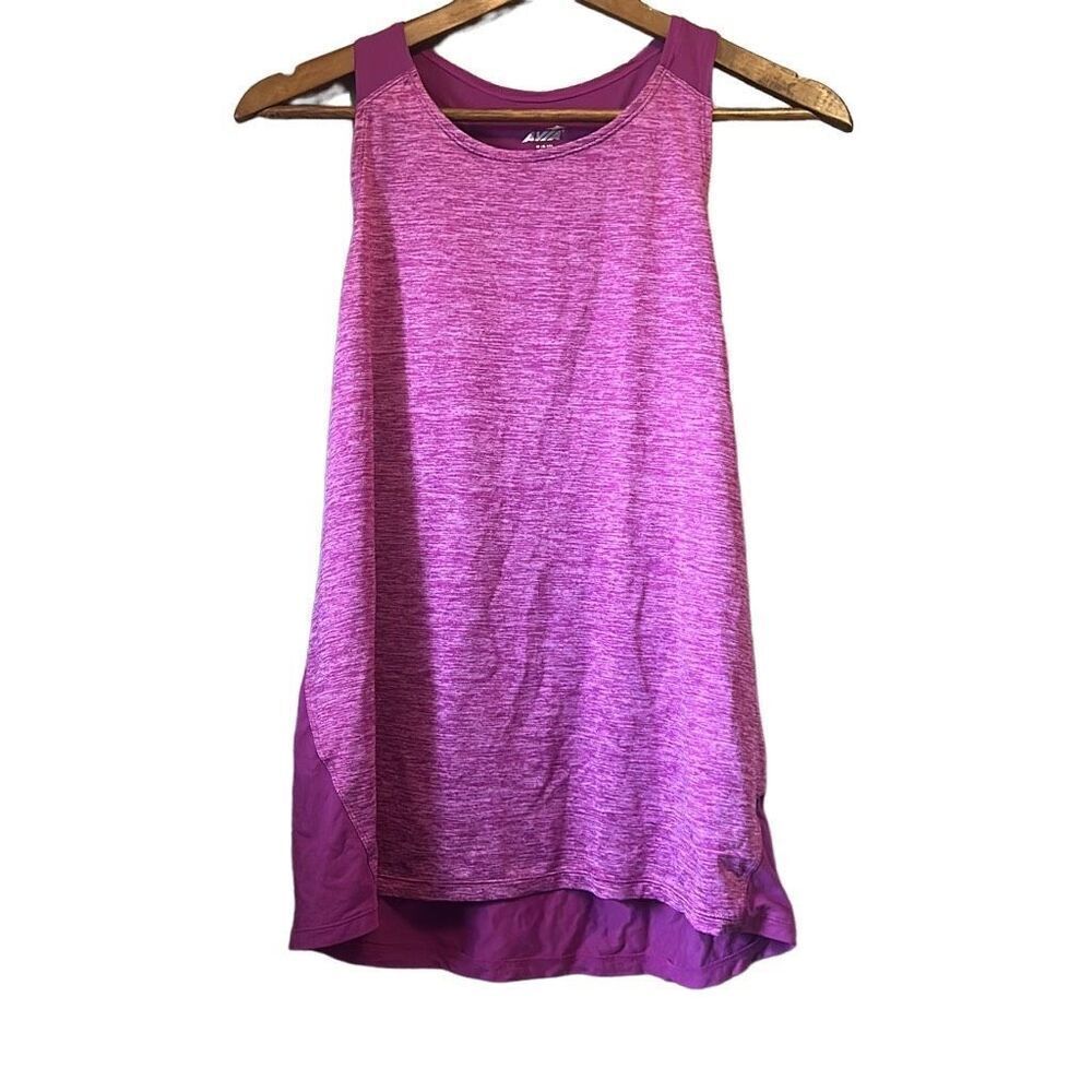 Avia Active Tank Top Womens Medium‎ Purple Heathered Sleeveless Athletic Workout